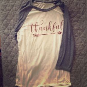 “Thankful” Baseball Tee